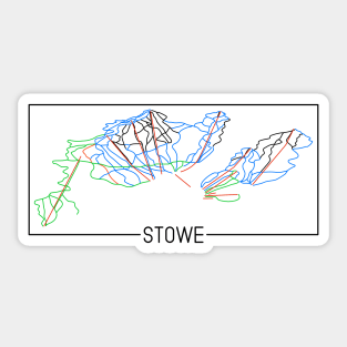 Stowe Trail Rating Map Sticker